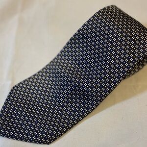 The Glove Shop Navy 100% Silk Tie Made in Italy